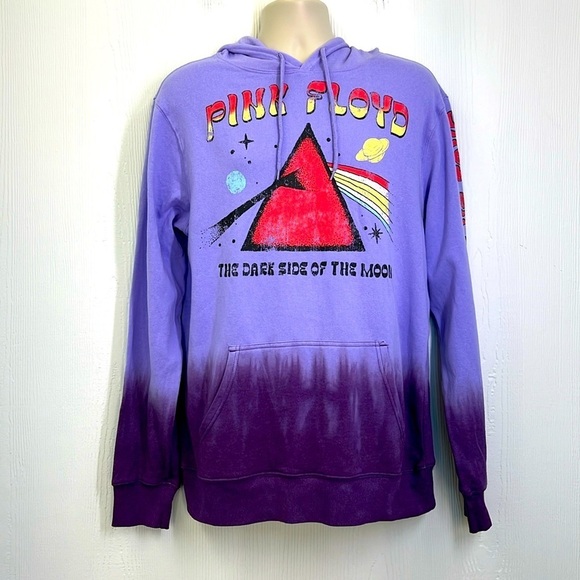 Pink Floyd -  Tye Dyed Pink Floyd The Darkside Of The Moon Hooded Sweatshirt M - Picture 1 of 9